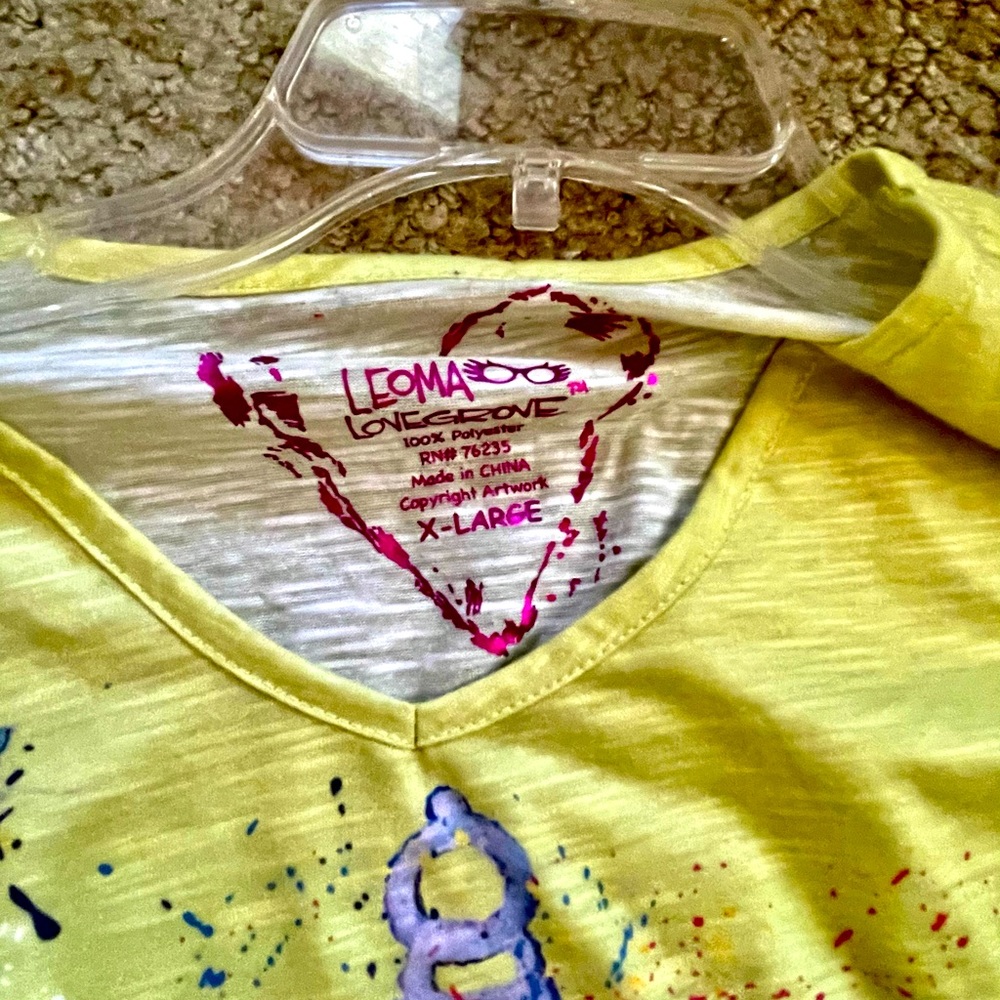 Lime green top